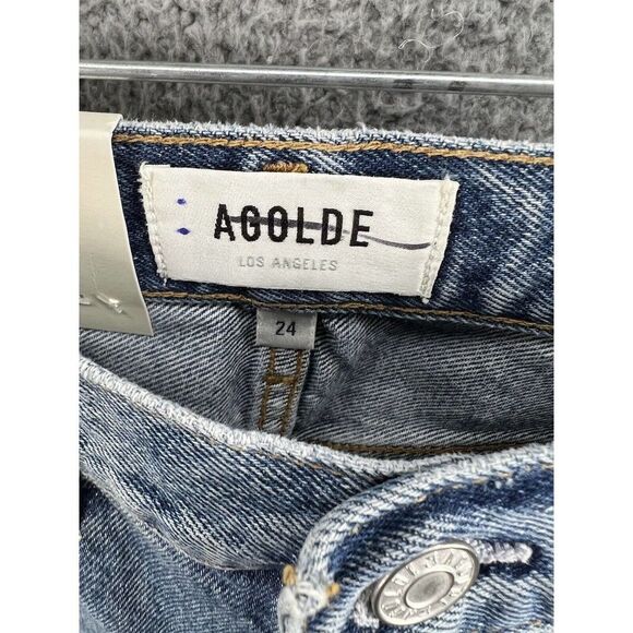 Agolde 90’s Pinch Waist High Rise Straight Size 24 in “Ruler” - Picture 12 of 12